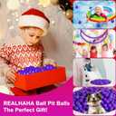 Realhaha Large Plastic Balls for Ball Pit Kid Playball 50/100count 2.76inch | Large Ball Pit Balls for Baby Kids Non Toxic Crushproof Bpa-free Pastel Playpenballs for Babies Boys Girls Bounce House Play