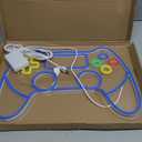 Gamepad Neon Sign, Battery or Usb Powered for Gaming Room Decor, Adjustable Brightness Gamepad Neon Light(16.5 x 11.2 inches)