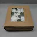 Ling's moment Artificial Flowers 50Pcs White Roses Decor w/Stems,3" DIY Foam Floral for Wedding Bouquet/Centerpieces, Outdoors Party Backdrop, Room/Table, and Garden/Pot Decorations