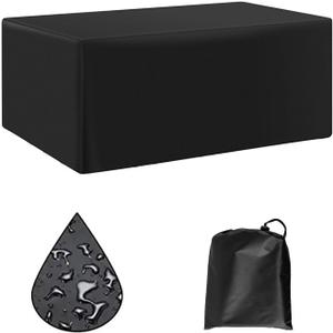 Outdoor Table Cover Waterproof 108x69x33inch/274x174x84cm Heavy Duty 600D Rectangular Patio Table Cover for Outside Dining Table and Chairs Sectional Sofa Set