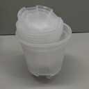 Self Watering Pots for Indoor Plants with Deep Reservoir and High Drainage Holes for Outdoor Plants and Flowers, Bare Root Planter(4.72'', 5.91'', 7.09'',Clear,9 Pcs)