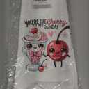 Valentines Day Kitchen Towels, Valentines Day Decorations, Gift for Her Him Boyfriend Girlfriend, Funny Food Pun Pickle and Burger Dish Towels, Anniversary Decoration Hand Towel 14x24 Inch