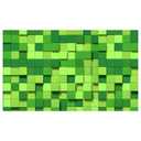 ZZBYSM 6X4FT Cube Pattern Photo Backdrop Green Square Party Photography Background Event Decoration Backdrop Cartoon Theme Birthday Party Wedding BY316