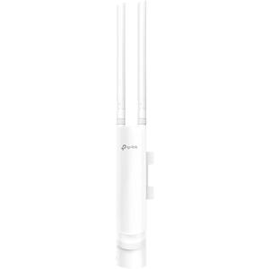 TPLink EAP110Outdoor V3, Omada N300 Wireless Outdoor Access Point, WiFi Coverage Up To 200 Meters, Passive PoE W/ Free PoE Injector, SDN Integrated, Cloud Access & Omada App, White