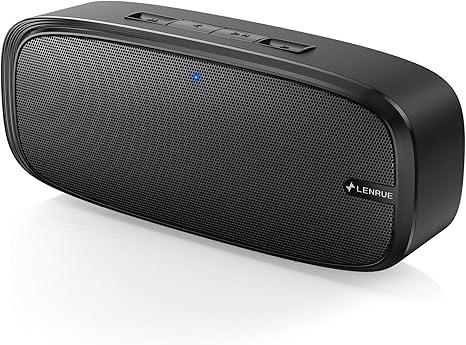 LENRUE Bluetooth Speaker, Wireless Portable Speaker with Loud Stereo Sound, Rich Bass, 12Hour Playtime, Builtin Mic. Perfect for iPhone, Samsung and More