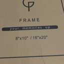 upsimples 12x16 Picture Frame, Display Pictures 8.5x11 with Mat or 12x16 Without Mat, Wall Hanging Photo Frame, Black, 1 Pack