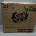 Scott 1000 Trusted Clean Toilet Paper, 32 Rolls, Septic-Safe, 1-Ply Toilet Tissue