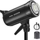 Godox SK400IIV SK400II-V Studio Flash Strobe, SK400II V 400W Monolight with Bowens Mount, Wireless X System, LED Modeling Lamp, 0.1-1.5s Recycle, GODOX SK 400 II V Strobe Light for Photography - 110V