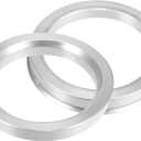 X AUTOHAUX 4pcs OD 70.6mm to ID 56.6mm Aluminium Alloy Car Hub Centric Rings Wheel Bore Center Spacer