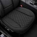 2 Pack Luxury Leather Car Seat Cover,Bottom Seat Covers for Cars,Front Seat Protector,Fit for 90% of Vehicles - Padded,Anti-Slip,Premium Leather(2 PCS,Black)