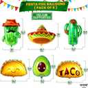 KatchOn, Huge 22 Pcs Taco Bout A Party Decorations | Taco Balloons, Cinco de mayo decorations, Mexican Fiesta Party Decorations | Fiesta Balloons for Taco Party Decorations, Cactus Balloon