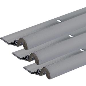 Simply Conserve Premium Screw-On Set Door Weatherstripping with Aluminum Carrier and Foam Gasket in Gray KC600-G | Door Draft Stopper for Sides and Top | Foam Weather Stripping Door Seal