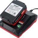 Biswaye 18V 3.0A Fast Charger Compatible with Porter Cable 18V Battery, PCXMVC Charger Compatible with Porter-Cable PC18B PC18BLEX PCC489N PC18BLX 18 Volt Lithium NiCad NiMH Battery with LED Indicator