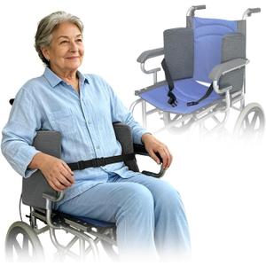 Lateral Support for Wheelchair, Lateral Back Support Cushions, Wheelchair Side Support Guards Pillow, Chair Positioning Wedges Cushion Side Supports for Elderly, Wheelchairs Lateral Pads (Small)
