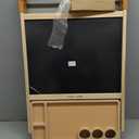 Tiny Land Foldable Wooden Art Easel for Kids, with Chalkboard & Whiteboard, 43.9 inches