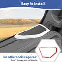 for 2024 Jeep JL A Pillar Top Roof Speaker Trim Cover Fit for Jeep Wrangler JL JLU Gladiator JT 2024 Up White Interior Accessories 4pcs