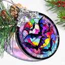 Christmas Ornament, Bat Christmas Decor, Bat Ornaments for Christmas Tree, Stained Glass Ornament, Bat Gifts, Holiday Decorations and Xmas Gifts Ideas