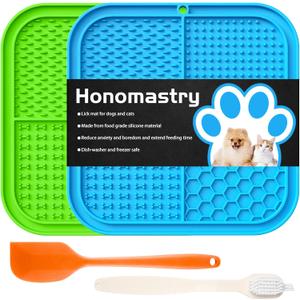 Lick Mat for Dogs, Premium Lick Pad with Suction Cups for Dog Anxiety Relief, Slow Feeder Dog Bowls, Bathing, Grooming and Training.