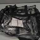 MAY TREE Clear Bag for Stadium Events 12612 Clear Tote Lunch Bag with Reinforced Strap for Work, Concert and Sports, Black