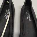 FEVERSOLE Women's Ultra Soft Colorful Memory Foam Cushioned Faux Suede Home Ballet Flats (37.5 EU, Black Velvet)