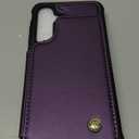 Vinich for Samsung Galaxy S24 Wallet Case with Card Holder, RFID Blocking Credit Slots Kickstand Shockproof Phone Cover Fit for Galaxy S24 6.2" Purple