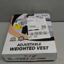 FUFF Weighted Vest Woman, 5/10/12/15/20/25/30 LB Womens Weight Vest for Walking, Strength Training Weight Vests for Female Men, Reflective Stripe Body Vest for Workout Running Jogging Fitness (Black)