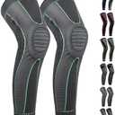 Full Leg Sleeves Long Compression Leg Sleeve Knee Sleeves Protect Leg, for Man Women Basketball, Arthritis Cycling Sport XXL