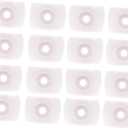 16pcs Table Ring Foosball Rod Caps Football Table Parts Foosball Durable Bearings Football Table (2.5X2X2CM, White)