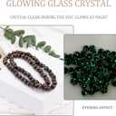 100 Pieces 8mm Black BeadsTransparent Glass Beads, Small Round Matte Sea Glass Beads for Jewelry Making, Earring Spacer Beads,DIY Crafts Bracelets Necklaces Earrings