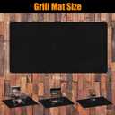 Thmins 100x51 Inches Extra Large Grill Mat for Outdoor Grill - Fireproof Deck and Patio Protector, Waterproof and Oil-Proof Barbecue Grill Mat