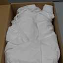 GOKOTTA King Size Bed Sheets 4 Piece Set, 100% Rayon Derived from Bamboo, Cooling for Hot Sleepers-Luxury Breathable Soft Sheets, Deep Pocket 16" Fitted Sheet with Elastic Corner Straps, Cream White