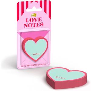 4 x Heart-shaped stickers, love notes, 400 pieces