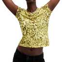 Allsaints Women's Ellie Mesh Tee (10, Green)