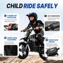 RFN SX-E800 Electric Dirt Bike for Kids Ages 4-8, 900W Peak Brushless Motorcycle, 36V 7.5Ah Removable Battery, 16" Off Road Tire, 3 Speed Modes Ebike, Up to 21.7 MPH, Advanced Gift, Black, 16" Wheel / 900W