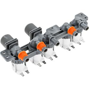 WH13X10017 Water Inlet Valve Compatible with WPGT9150H0MG, WPGT9150H0WW, WPGT9350C0PL, WPGT9350C0WW, WPGT9360C0PL, Replacement for PS960664 AP3205006 AH960664