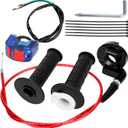 YOXUFA Mini Bike Throttle Cable 7/8 Handlebar Kit Compatible with Predator 97cc 196cc 212cc Engine Baja Doodle Bug DB30 Coleman CT200U BT200X Warrior Massimo MB200 Motovox Monster Moto MMB80 Parts