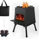 Portable Wood Stove Folding Twig Stove for Backpacking Camping Cooking