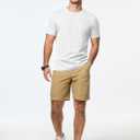 JMIERR Mens T-Shirt Short Sleeve Muscle Textured Knit Crewneck Slim T Shirt Gym Workout Athletic Tee Shirts (White, M)