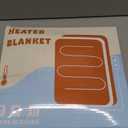 PTQ Electric Heated Blanket,Flannel & Sherpa Heated Throw Blanket 50"x60",Fast Heating Soft Fleece Blanket with 6 Heating Levels & 4H Auto Off  Grey