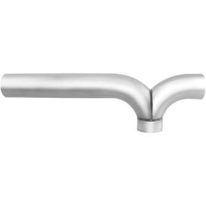 Universal 5" Exhaust Elbow Splitter Pipe, 5" Inlet (OD) 5" Outlet (OD), Aluminized Y Pipe