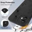 for iPhone 12 Case, Cute Floral Flower Pattern Print Design Soft TPU Full Camera Lens Anti-Drop Anti-Scratch Shockproof Protective Slim Phone Cover for Women Girls - Black