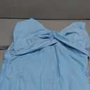 B2prity Women's Plus Size One Piece Swimdress Swimsuit Tummy Control Slimming Swim Dress Mesh Drawstring Skirted Bathing Suit (3XL, Baby Blue)