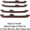 Car Accessories Car Interior Accessories Middle Row Door Handle Decoration Cover Trim Compatible with Toyota Sienna 2021 2022 2023 2024 2025 2026 (Peach Wood Style) 4PCS ABS