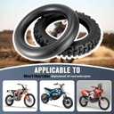 80/100-12 3.00-12 Back Rear Tire and Inner Tube,80/100-12 Dirt Bike Tire,12 Inch Rear Dirt Bike Tire compatible with Honda CRF70 XR70 Kawasaki KLX110 TTR90 PW80 Pit Bike (Fit 90cc 110cc 125cc)