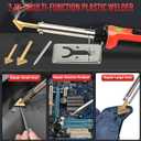150W Plastic Welder Kit, 3-Speed Temperature Control Plastic Welding Kit, Professional Plastic Weld Tool With 70pcs Welding Rods,3Tips,Portable Plastic Repair Kit For Car Bumper,Kayak Repairs (Red)