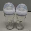 Philips Avent Natural Glass Baby Bottles with Natural Response Nipples (Medium Flow, Flow 3), 8oz, 2-Pack, SCY913/02