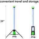 DUNWELL Vertical360 Tripod LED Work Light 5000 Lumens Portable Telescoping Work Light with 360 All-Around Brightness Collapsible, Standing LED Light Ideal for Garages, Shops, Attics & More