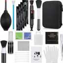 14-in-1 Camera Lens Cleaning Kit - Mirrorless & DSLR Sensor Cleaning Kit for Canon, Sony, Nikon Including Lens Blower, Detergent, Swabs, Cloth, Pen, Brush