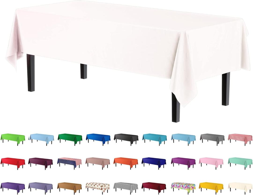 2 x *Premium* White table cover 54 x 108