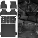 Naibeve Floor Mats for 2019-2025 BMW X5 - All Weather for BMW X5 Floor Mats Liners 2 Row & Cargo Liner & Seats Back Cover(Floor Liner+Backrest Mats+Trunk Mat)